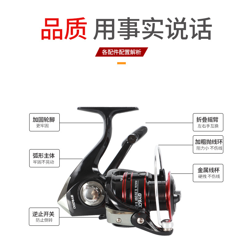 Gy Series 12 Ball Bearings Met - Ice Fishing Line ulasan dan harga