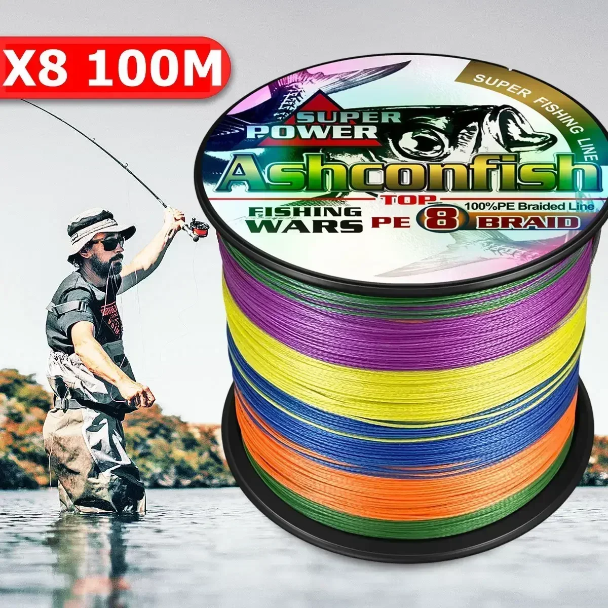 Ashconfish X8 Upgrade Braid Fi - Ice Fishing Line ulasan dan harga