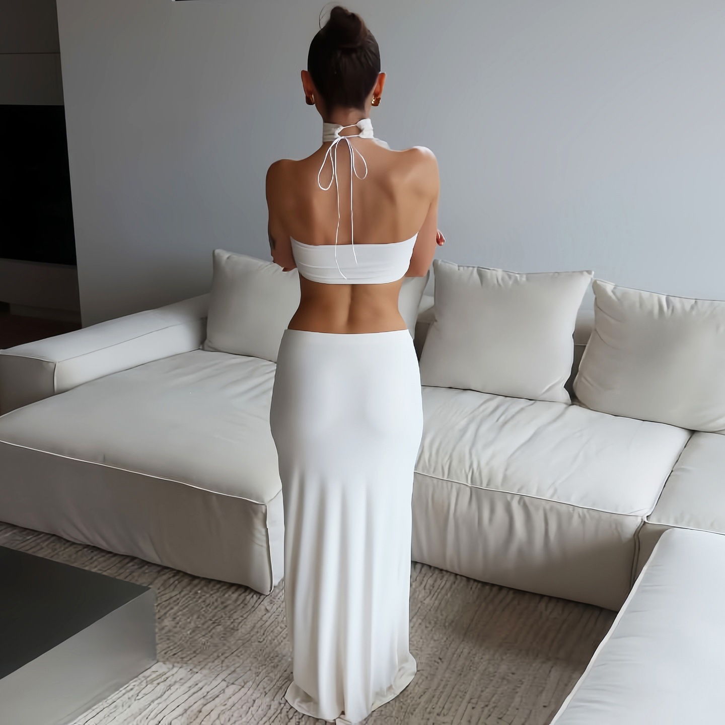 Women White Sexy Slim Waist-ba - Fly Line ulasan dan harga