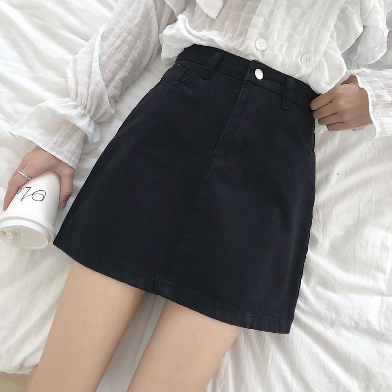 Basic Solid Color High Waist D - Fly Line ulasan dan harga
