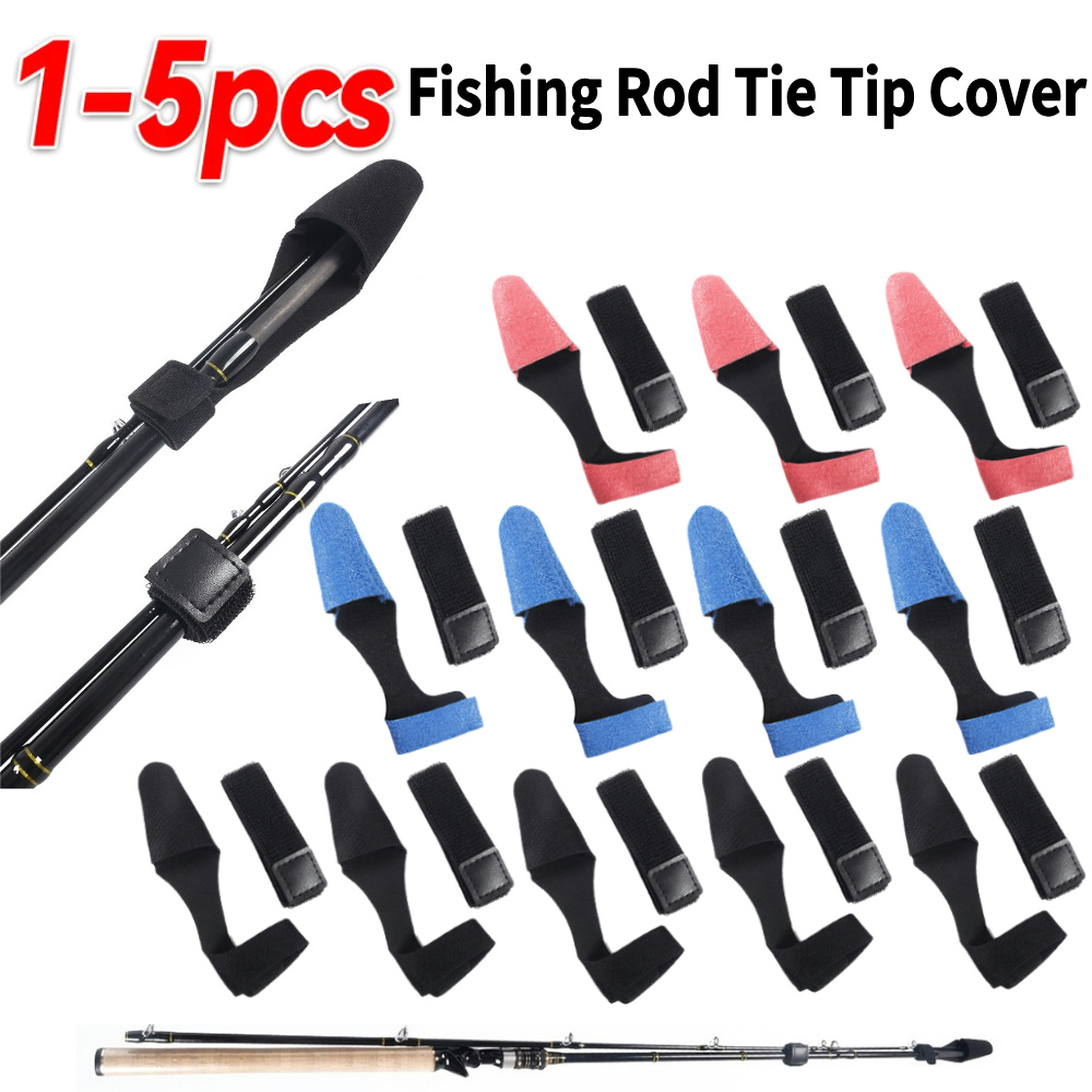 1-5PCS Fishing Rod Tie Tip Cov - Fishing Line Box ulasan dan harga