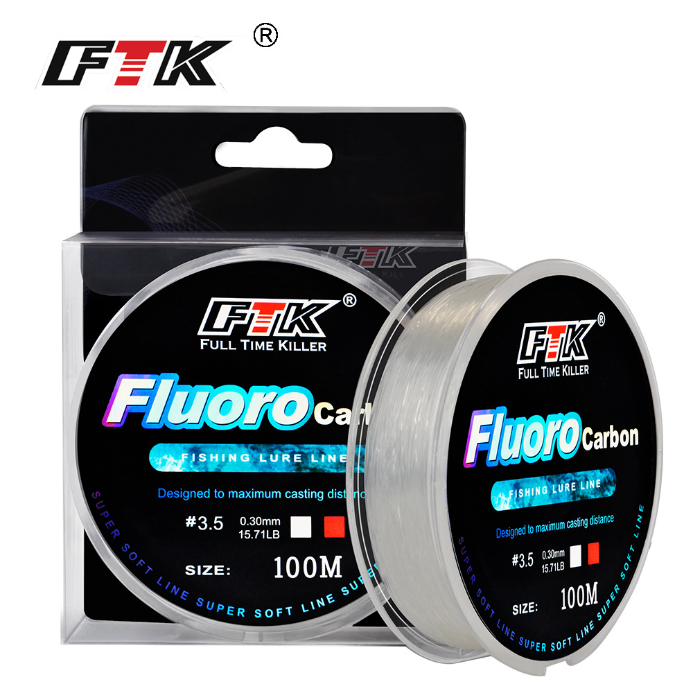 100M Fluorocarbon Coating Fish - Leader Line ulasan dan harga