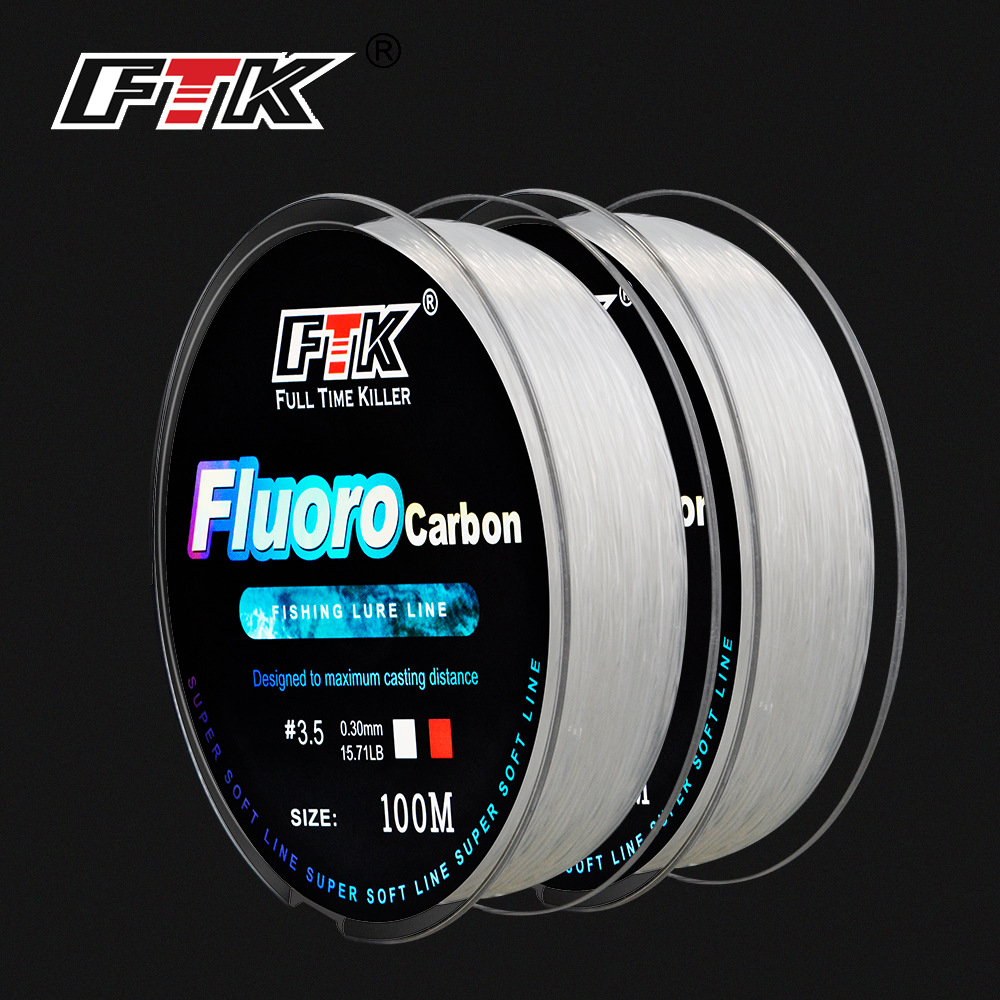 100M Fluorocarbon Coating Fish - Leader Line ulasan dan harga