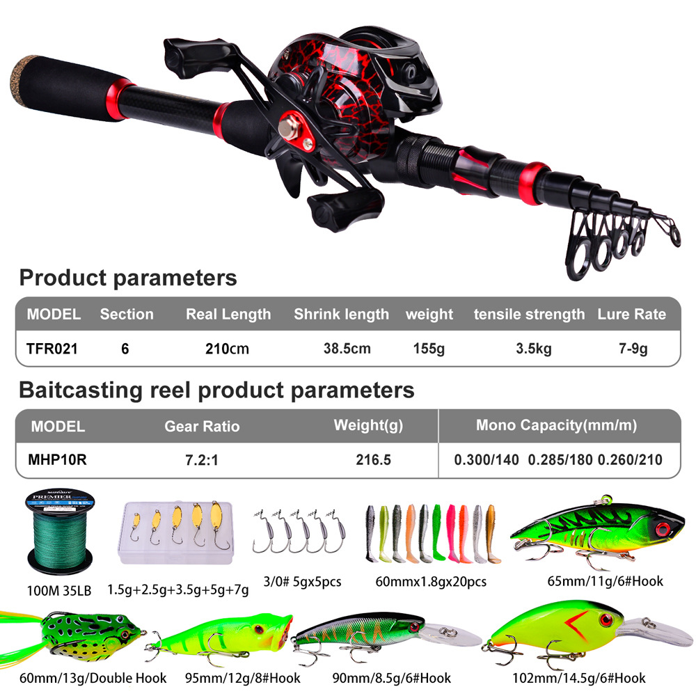 Carbon Fiber Long Casting Bait - Freshwater Line ulasan dan harga