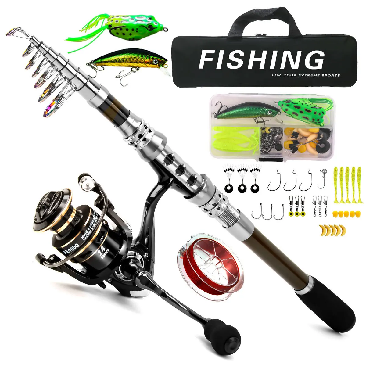 Carbon Luya Rod Wheel Set Sea  - Freshwater Line ulasan dan harga