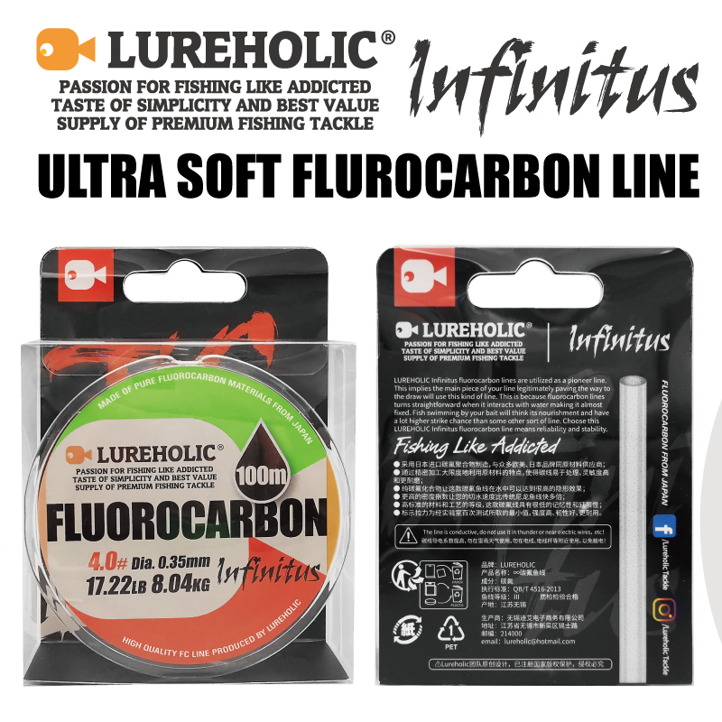 Lureholic Infinity Utra Soft 1 - Fluorocarbon Line ulasan dan harga