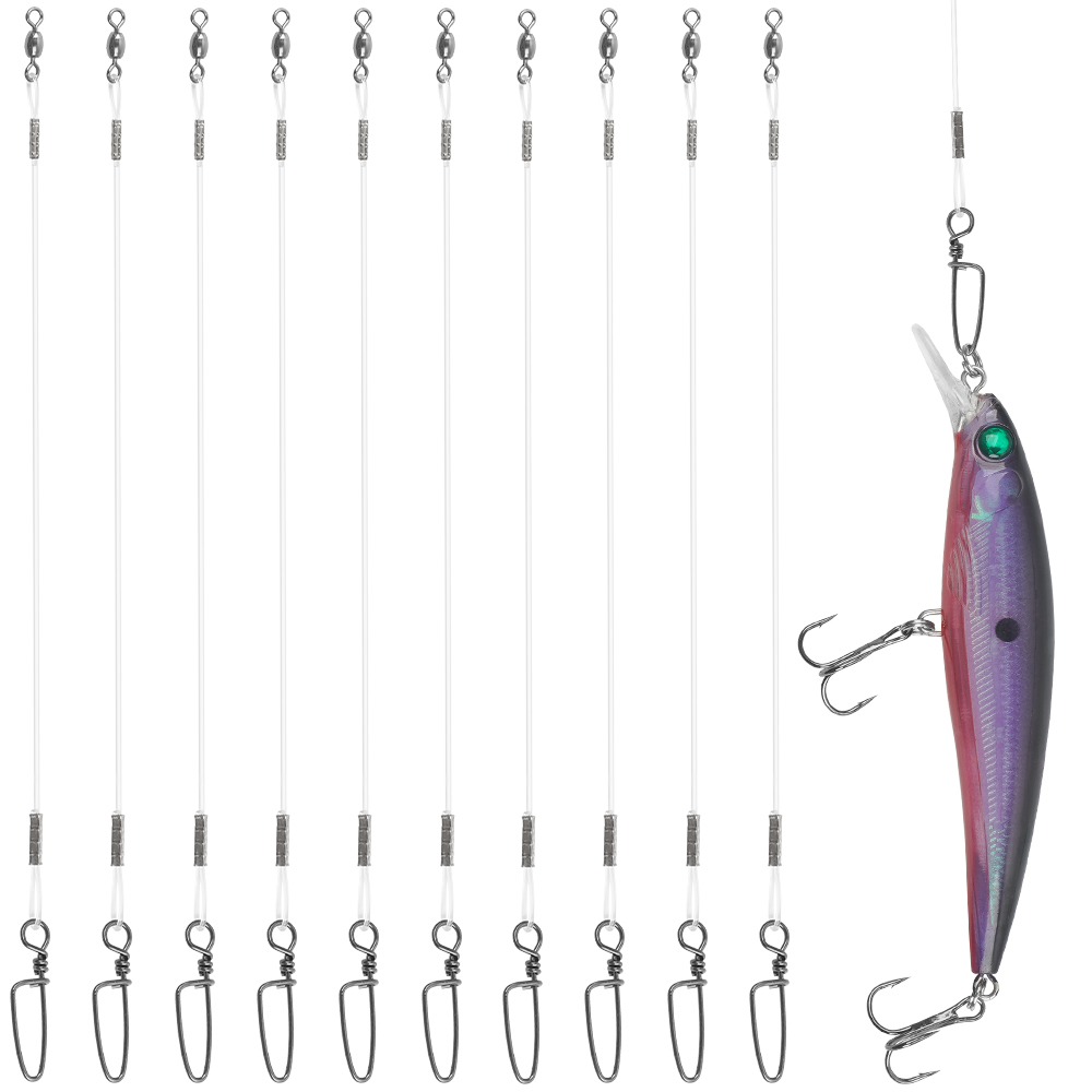 10Pcs Fluorocaron Fishing Lead - Fluorocarbon Line ulasan dan harga