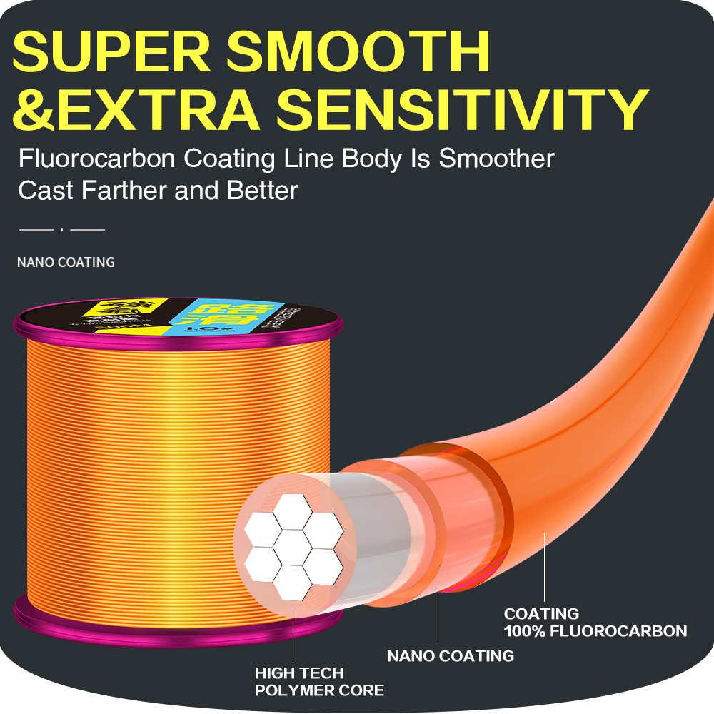 ZUKIBO 500m Fluorocarbon Coati - Fluorocarbon Line ulasan dan harga