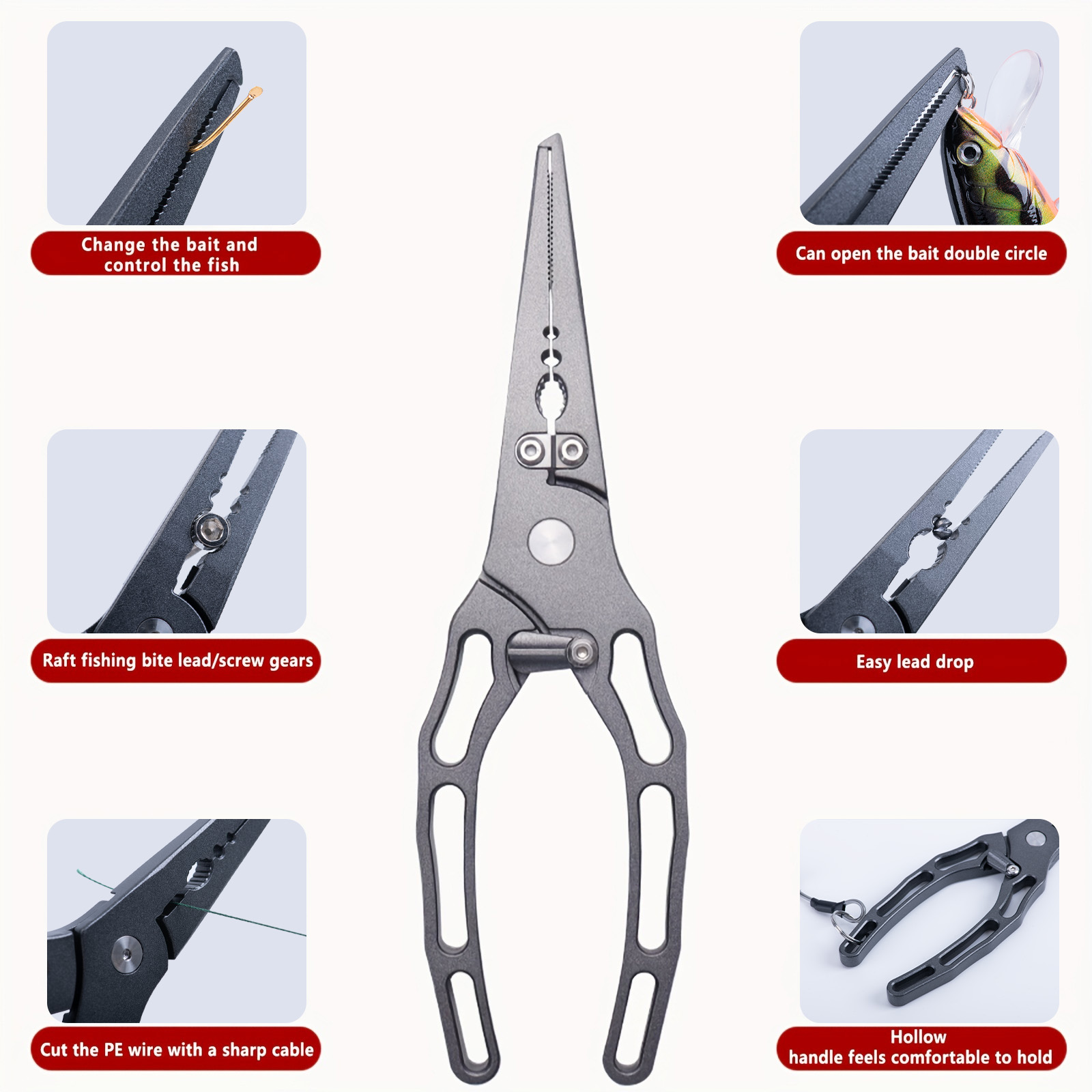 Fishing Pliers and Fish Grippe - Fishing Line Cutter ulasan dan harga