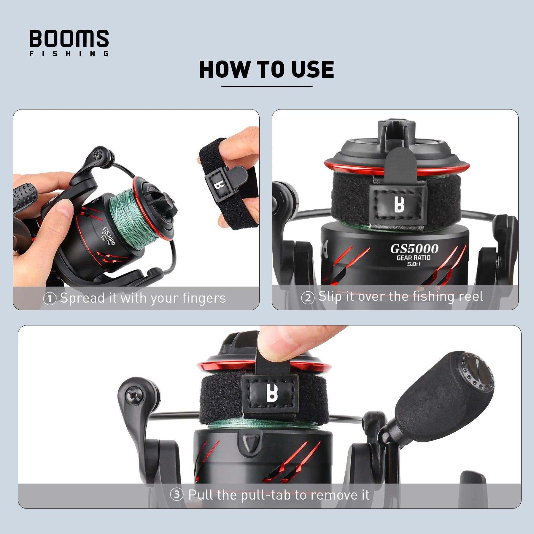 Booms Fishing SB1 4Pcs Spinnin - Fishing Line Spool ulasan dan harga